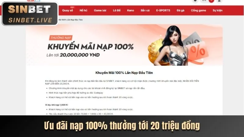 Ưu đãi nạp tiền lần đầu Lo To 188